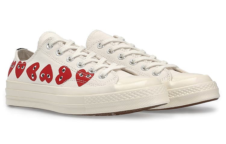 Converse Chuck Taylor All Star 70 Ox Comme Des Garcons Play Multi Heart White 6