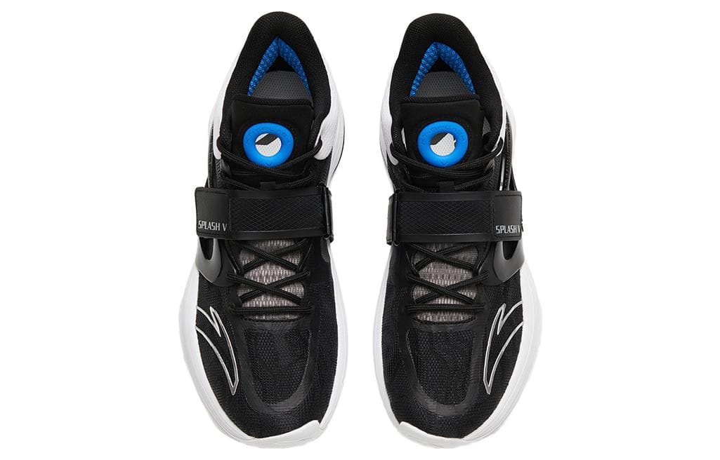 Anta KT-SPLASH-V Tiger Whale Cushioning Anti-Slip And Wear-Resistant Mid-Top Basketball Shoes Black White 5