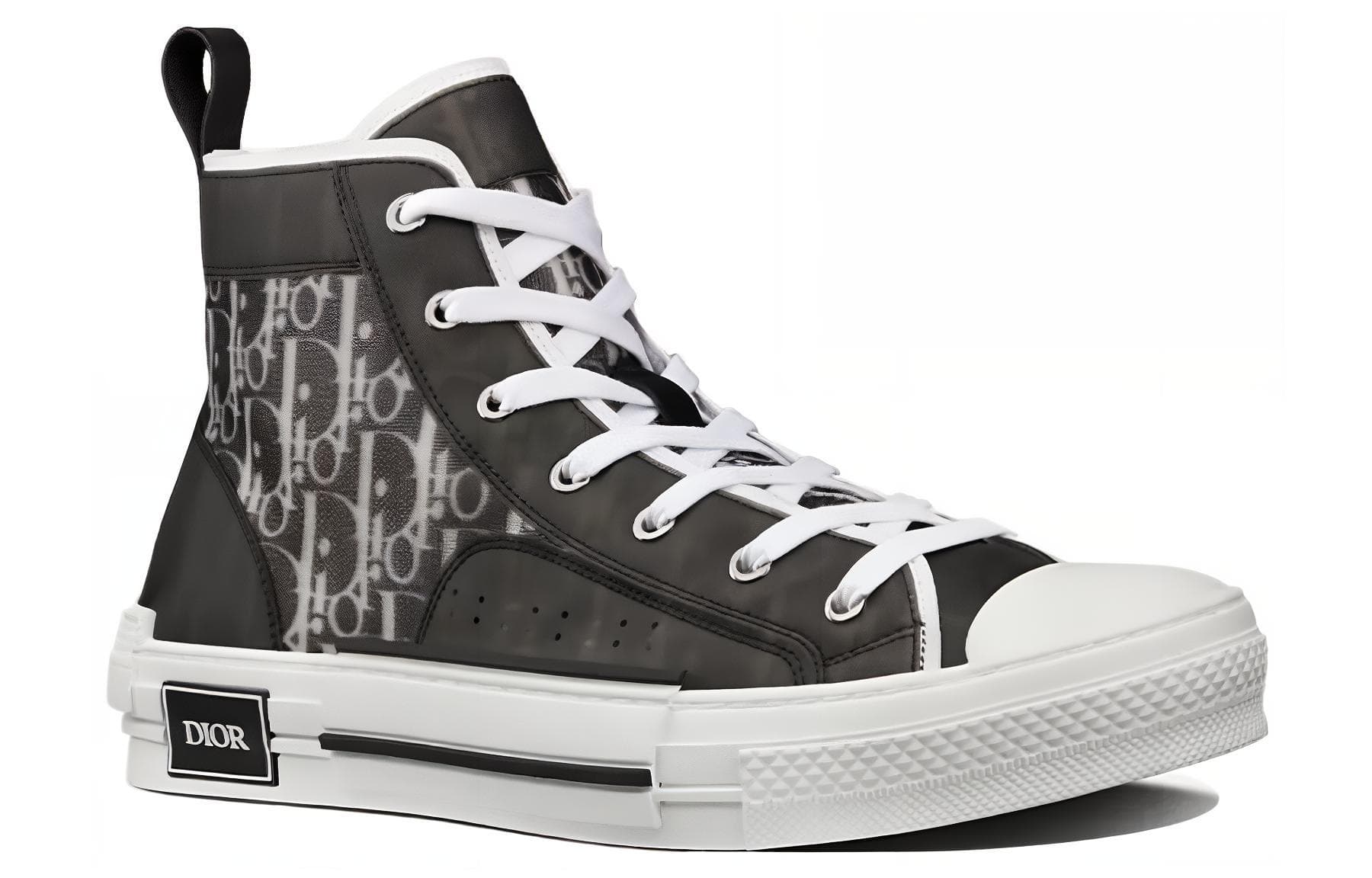 DIOR B23 High Black White Oblique 5