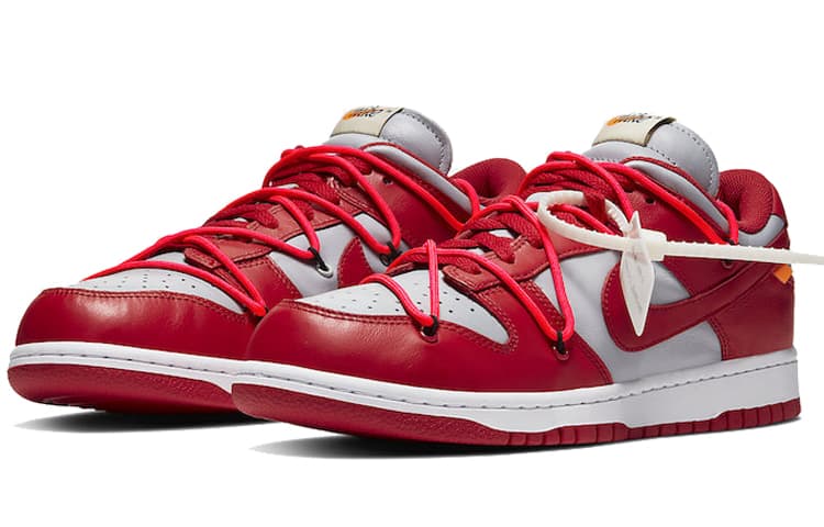 Nike Dunk Low Off White University Red 6