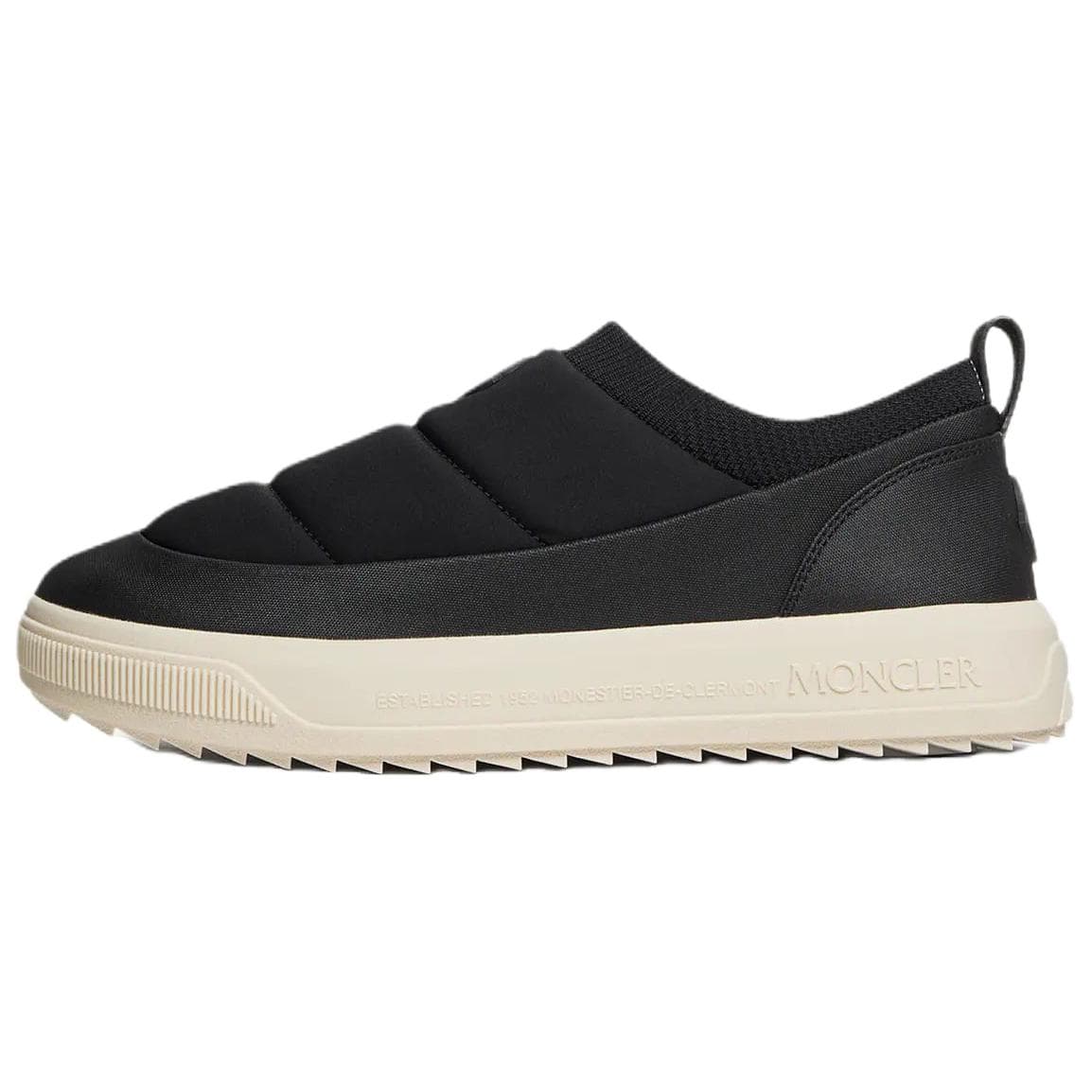 Moncler Altive Slip-On Round Toe Loafers Low-Top Casual Lifestyle Shoes Men's Black