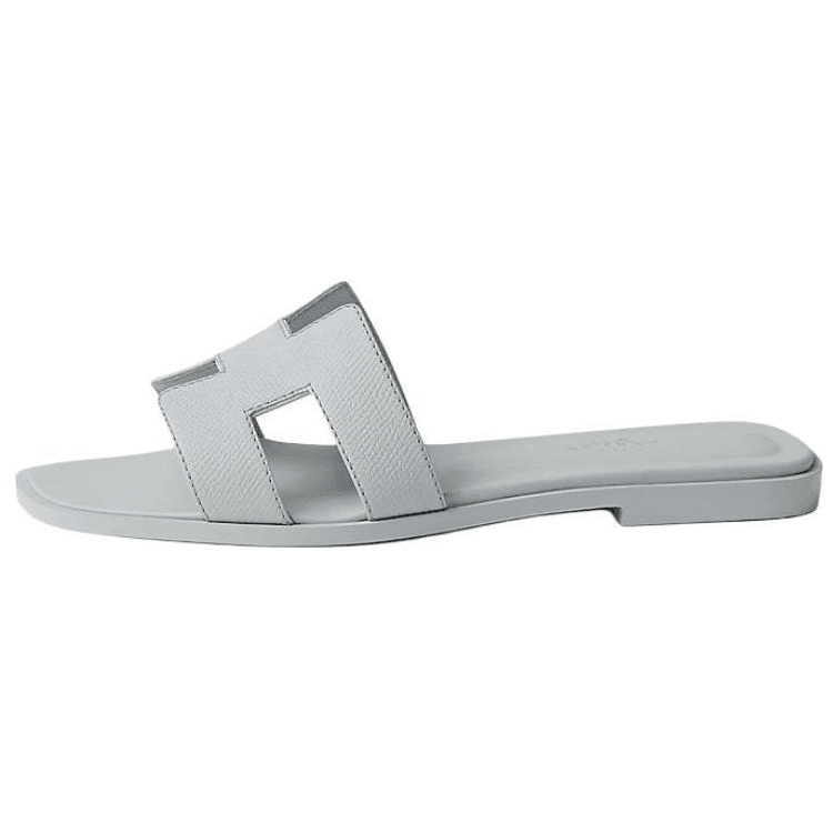 HERMES Oran Slide Slippers Women's Blue 2