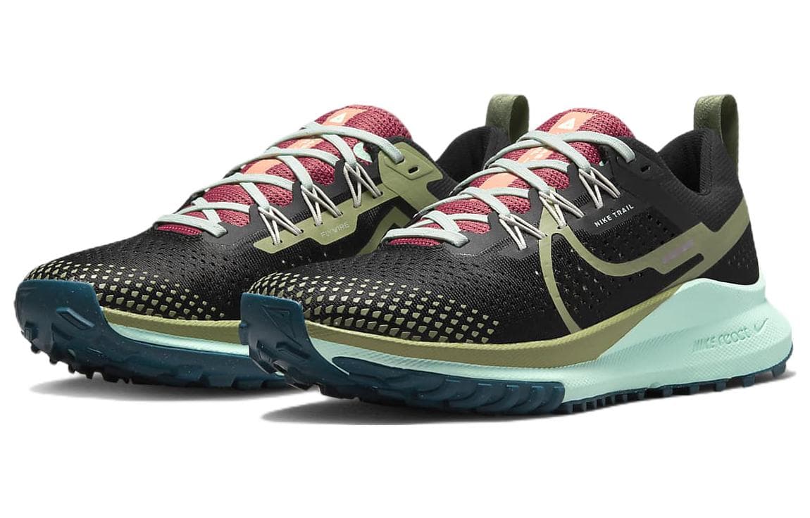 Nike React Pegasus Trail 4 'Black Alligator Mint' Women's 5
