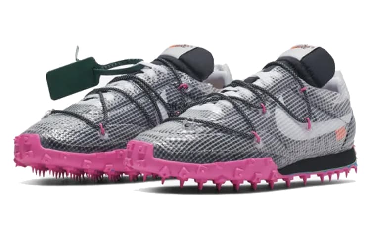 Nike Waffle Racer Off White Black Women's 3