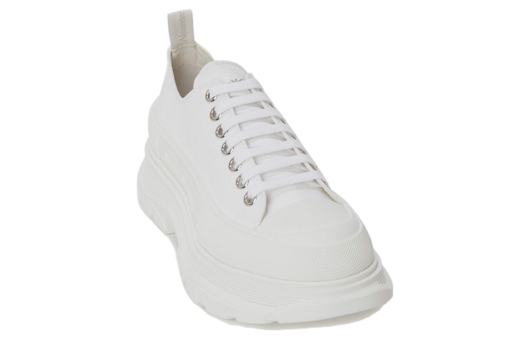 Alexander McQueen Tread Slick Low Lace Up White FW21 6