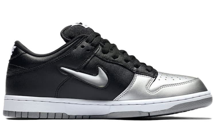 Nike Sb Dunk Low Supreme Jewel Swoosh Silver 4