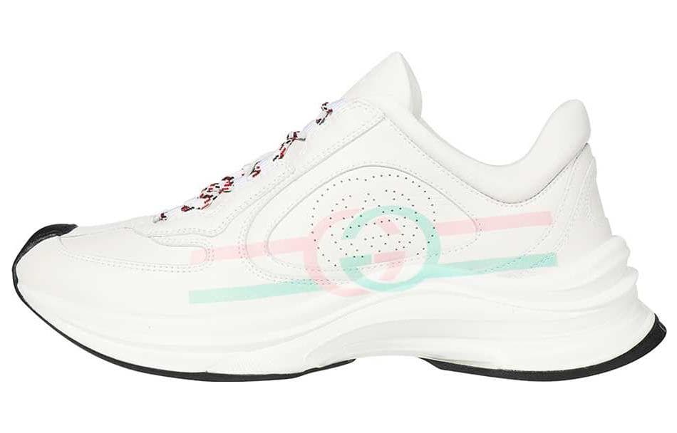 GUCCI Women's Run Sneaker 'White Pink Turquoise' Women's