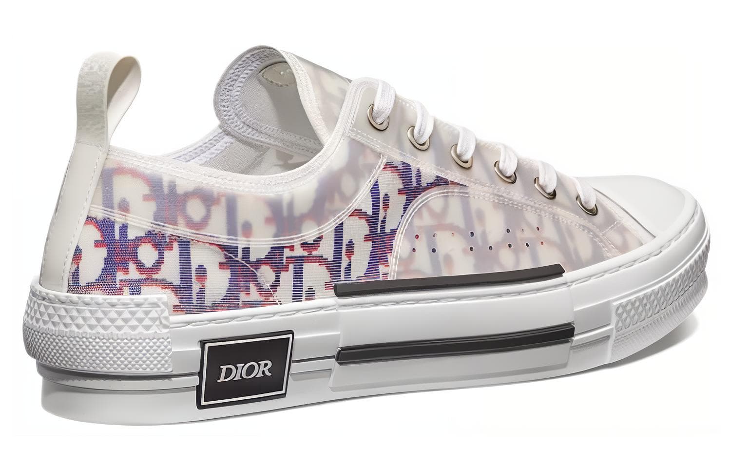 DIOR B23 Low Top Red Blue Oblique 6