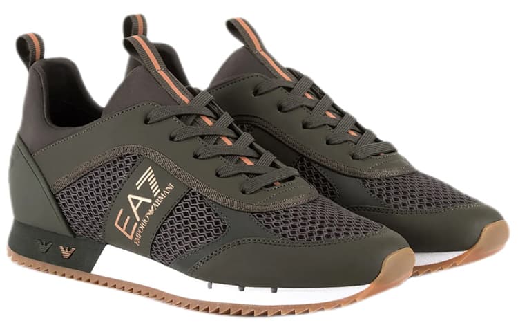 EMPORIO ARMANI Low Top Casual Shoes Unisex Green 6