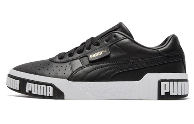 PUMA Cali Bold Black Metallic Gold Women's 2