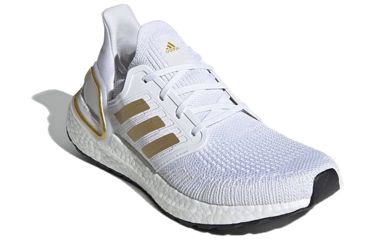 Adidas Ultra Boost 20 Cloud White Gold Metallic Women's 3