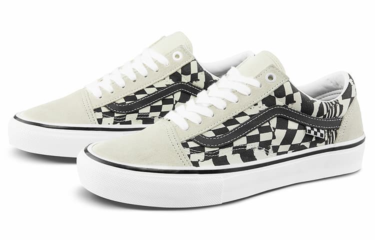 Vans Skate Old Skool 'Checkerwarp   Black White' 5