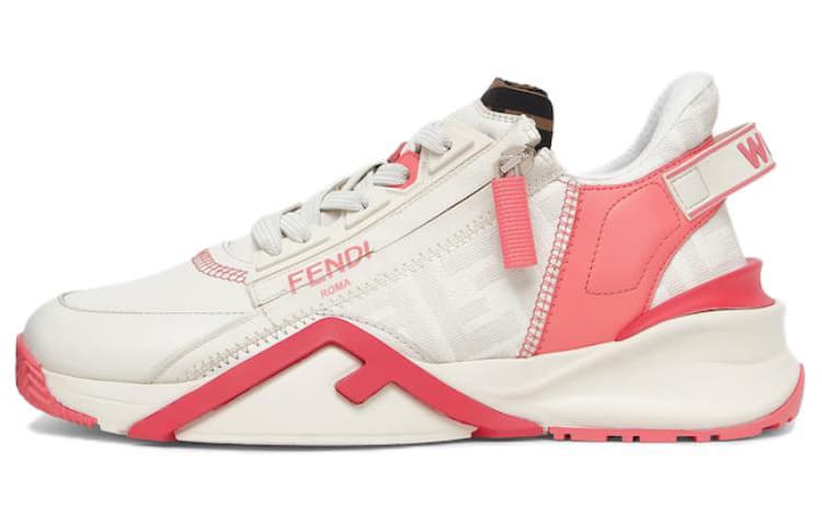 FENDI Women's Flow FF Motif Low 'White Pink'