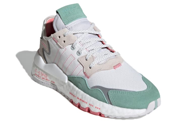 Adidas Originals Nite Jogger 'White Gray Green' Women's 5