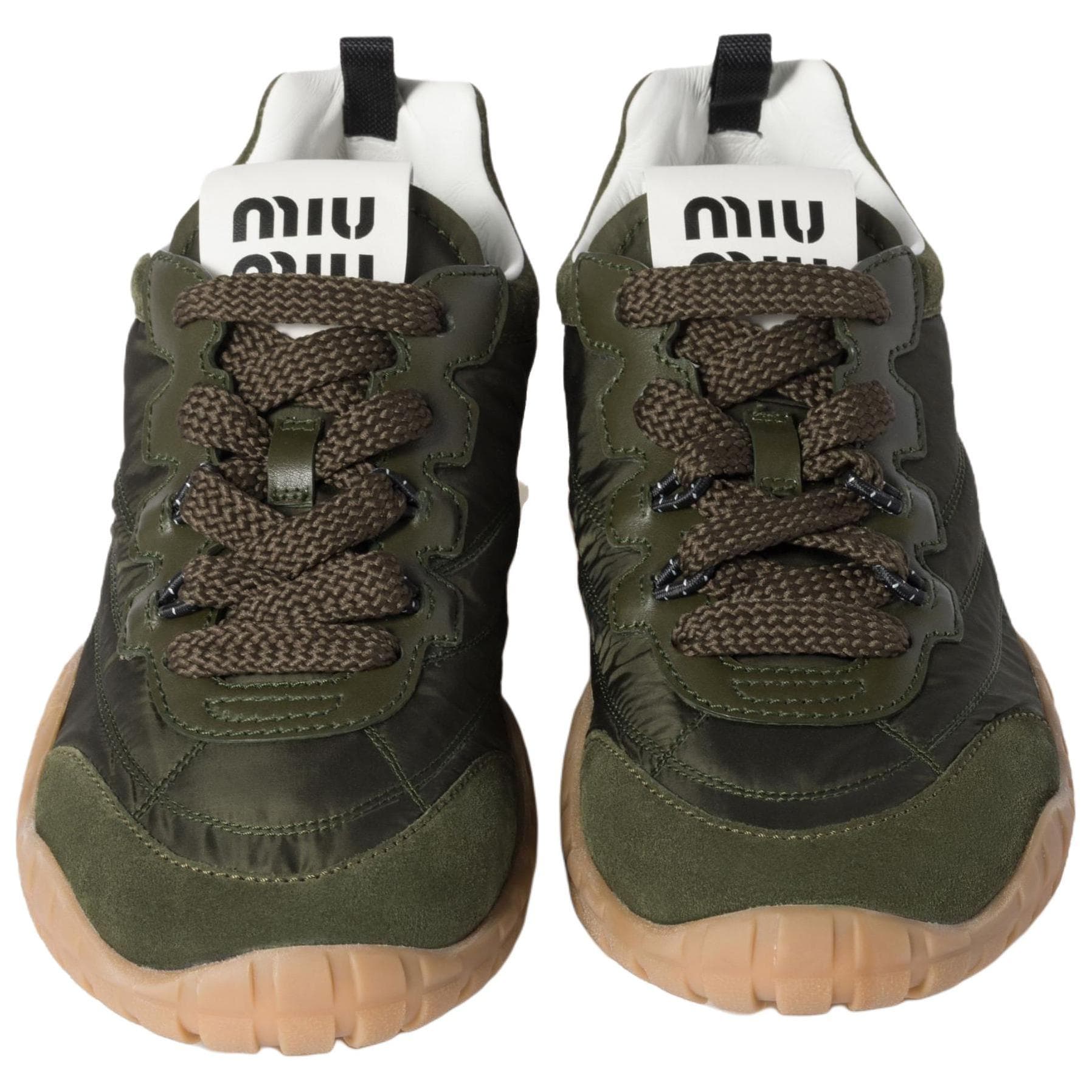 MIU MIU Low-Top Casual Shoes Women's Army Green 5