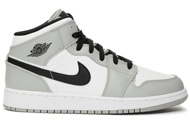 Jordan 1 Mid Light Smoke Grey GS 3