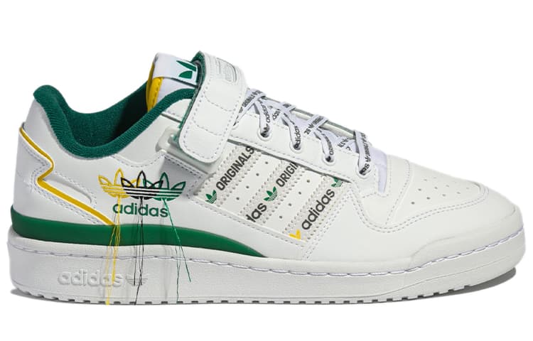 Adidas Originals Forum Low Shoes 'White Green' 3