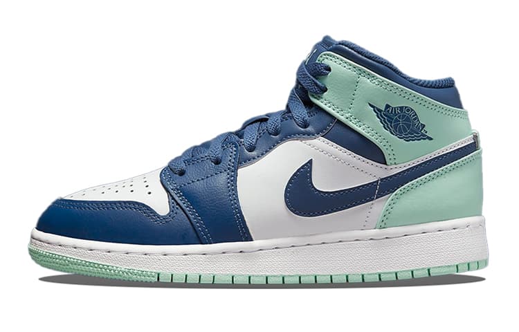 Jordan 1 Mid Mystic Navy Mint Foam GS