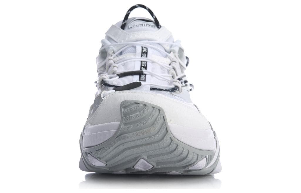 LiNing Casual Shoes Men Low-Top White Silver 6