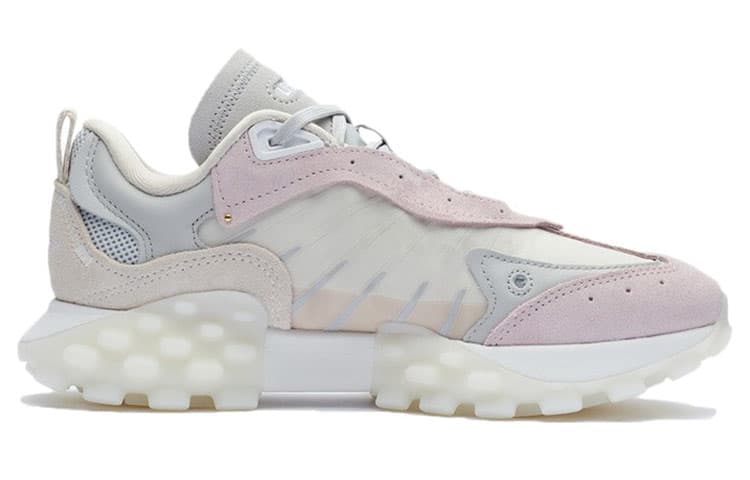 LiNing OVERLOAD Casual Shoes Women's Low-Top Swan White/Primrose Pink 3