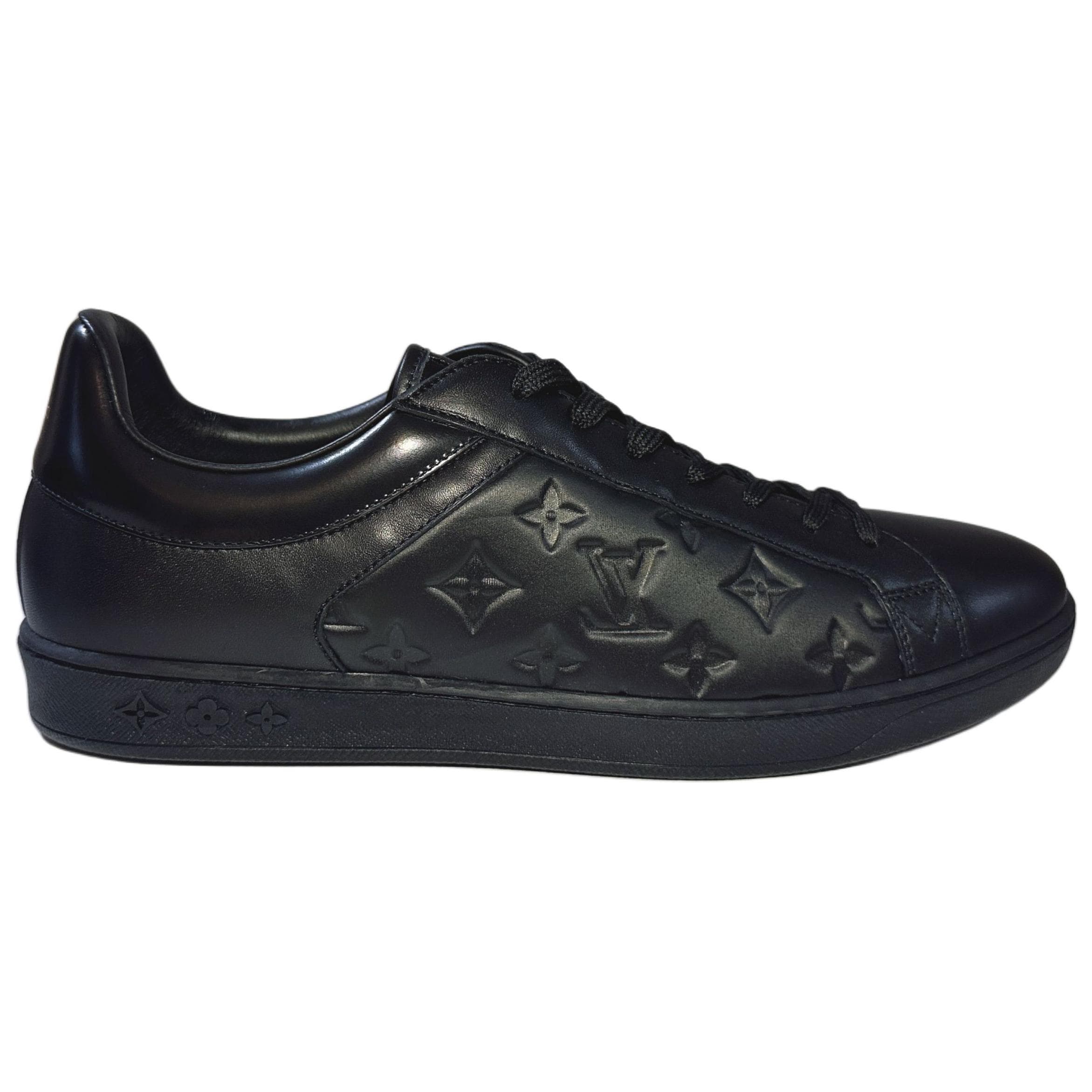 LOUIS VUITTON Low Top Skateboard Shoes Men's Black 3