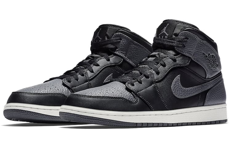 JORDAN 1 Retro Mid Black Dark Grey 5