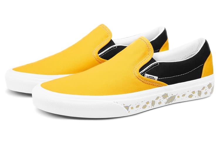 Vans Slip On Black Yellow Unisex 'Black Yellow' 4