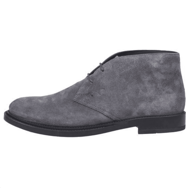 TOD'S Suede Lace-Up Ankle Boots Men's Grey