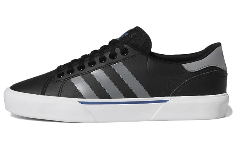 Adidas Originals Abaca Anti-Slip Wear-Resistant Low-Top Skateboard Shoes Unisex Black Gray