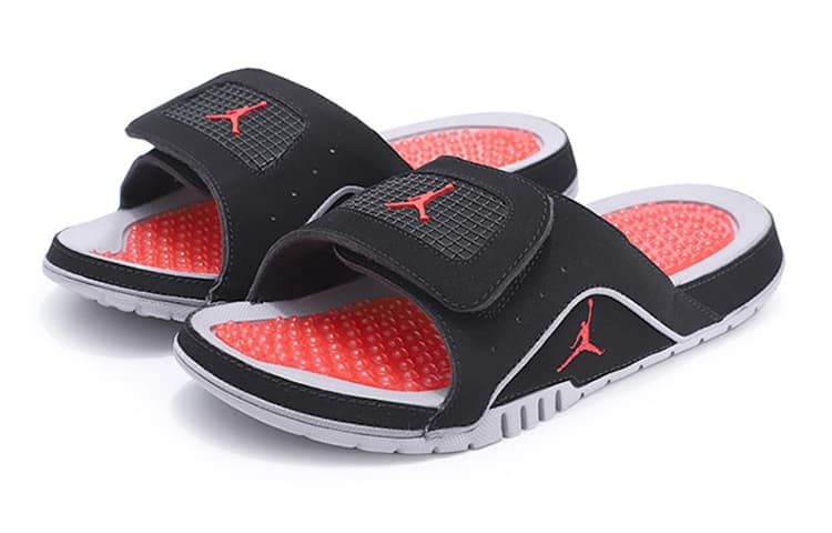 Jordan Hydro 4 Retro Slide GS 'Black Cement Grey' 5
