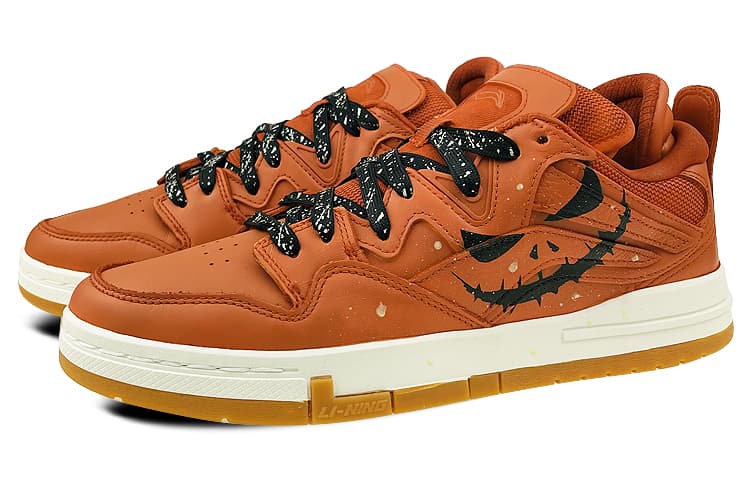 LiNing Wave PRO Low-Top Skateboard Shoes Women's Pumpkin 5