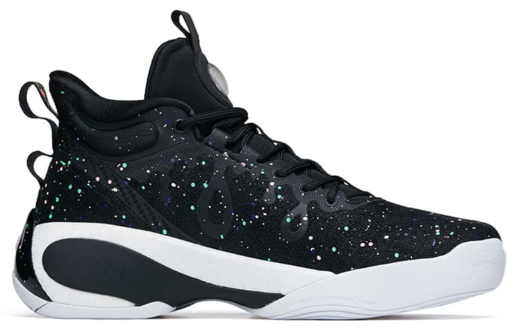 ANTA KT7 Basketball Shoes Men High-Top Black White 4