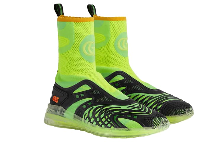 GUCCI Ultrapace R Mid 'Neon Green Black' 4