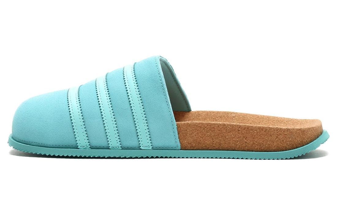 Adidas Originals Adimule Lea Slides Aqua