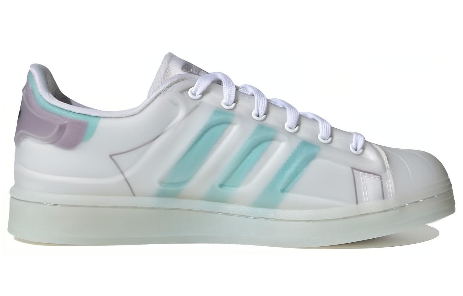 Adidas Originals Superstar Futureshell Shoes White/Blue Women's 4