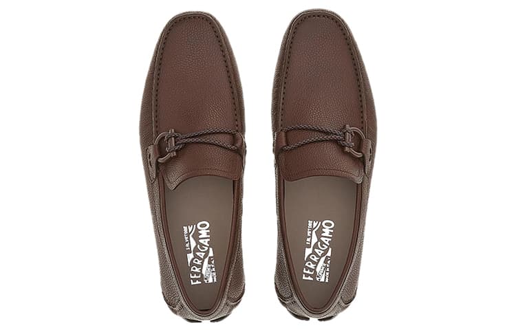 FERRAGAMO Gancini-ornament Driver Loafers 5