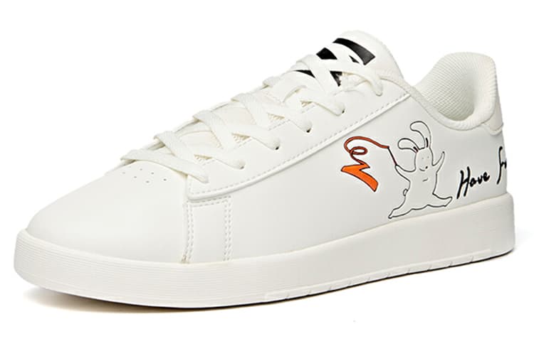 Anta Life Collection Low-Top Skateboard Shoes Women's White Black Orange 3