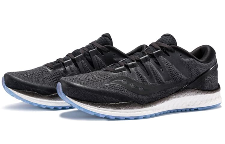 Saucony Freedom ISO2 Cushioning Lightweight Low-Top Running Shoes Men's Black 5