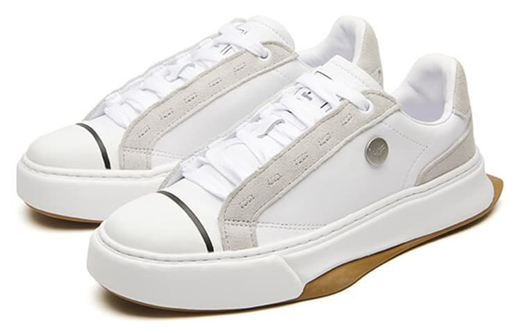 Mihara Yasuhiro X FILA Crypto Skateboard Shoes Women's Low-Top FILA White/Lunar Rock Gray 5