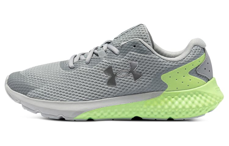 Under Armour Charged Rogue 3 Comfortable Versatile Fabric Low-Top Sneakers Men's Grey Green 2