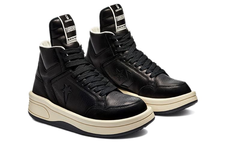 Converse Turbowpn Mid Rick Owens Drkshdw Black 6