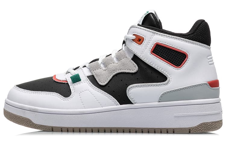LiNing Attack 2020 Cushioning Anti-Slip And Wear-Resistant Mid-Top Vintage Basketball Shoes Women's White Black 2