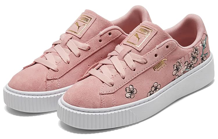 PUMA Platform Strap Pink/White Women's 3