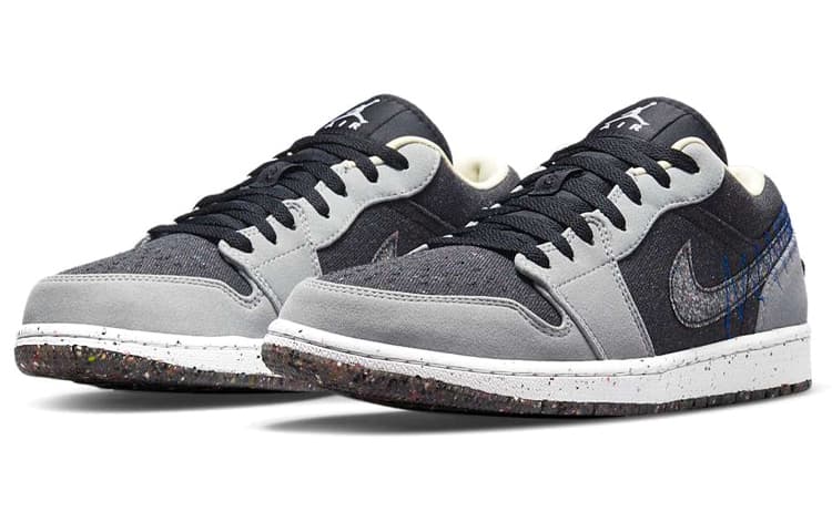 JORDAN 1 Low Se Crater Black Grey 5