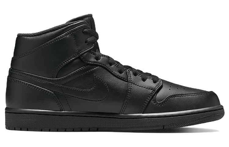 JORDAN 1 Mid Triple Black 3