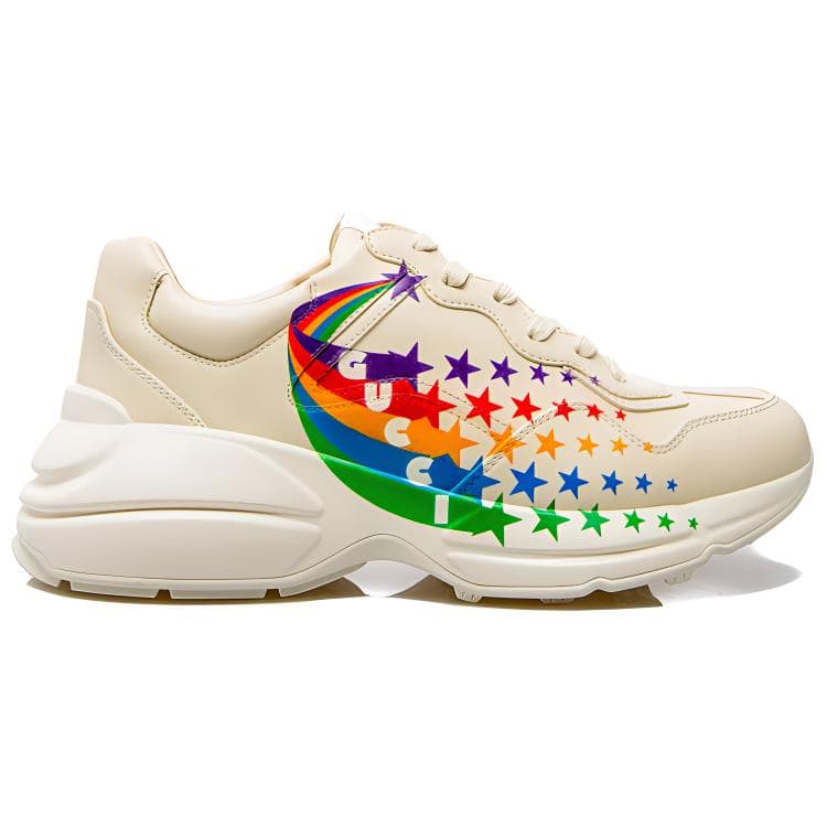 GUCCI Rhyton Sport Chunky Sneakers Men's Ecru 3