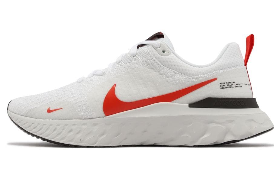 Nike React Infinity Run Flyknit 3 'White Light Crimson' 2