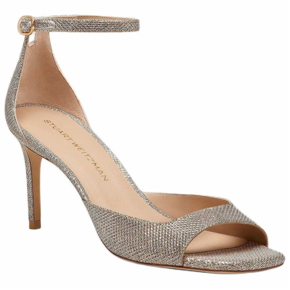Stuart Weitzman/SW Nudistia Strap Sandals 7.5cm Women's Gold Umber 6