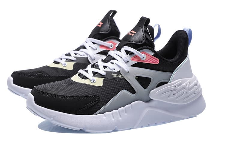 LINING EXD Casual Shoes Women's Low-Top Black/White/Pink 6