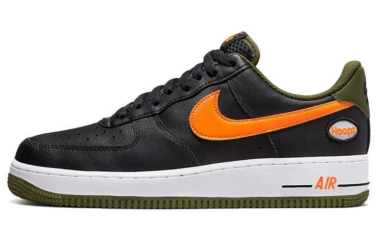 Nike Air Force 1 Low Hoops Black University Gold 2